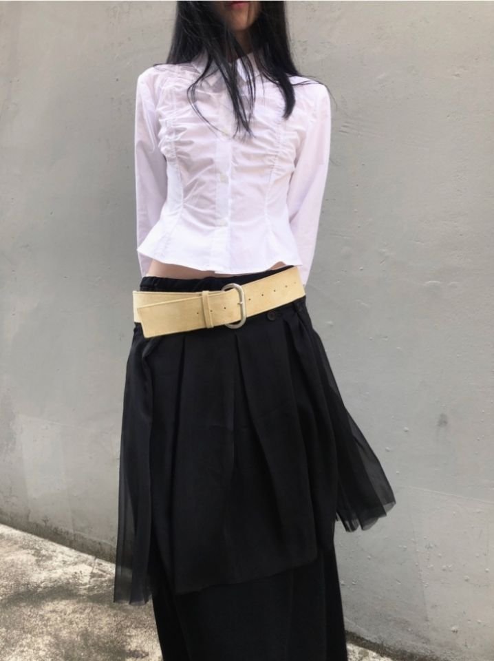 LIVE FOREVER東大門實拍女裝新品推薦半身裙中短裙不含腰帶LIVE FOR_EVER半身裙/中短裙