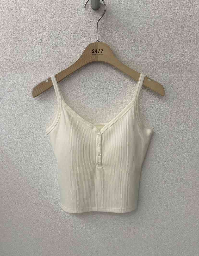 TWENTY FOUR SEVEN24-7韓國直郵女裝新品人氣吊帶背心紐扣TEWNTY FOUR SEVEN24-7吊帶/背心