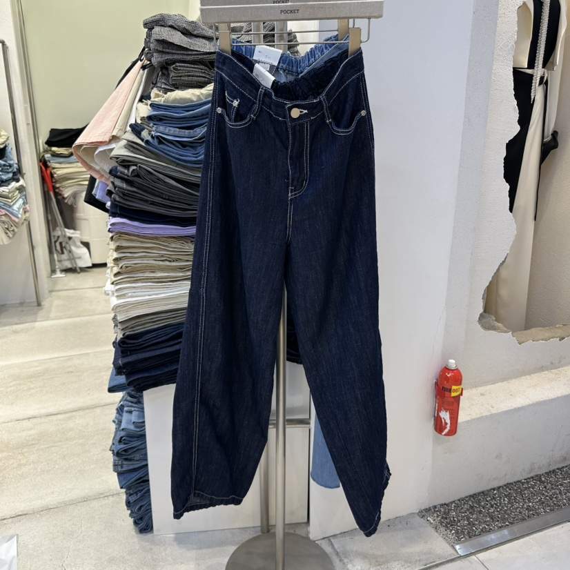 POCKET-Q韓國直郵女裝新品人氣職業休閑25春夏時尚真品牛仔褲POCKET-Q牛仔褲