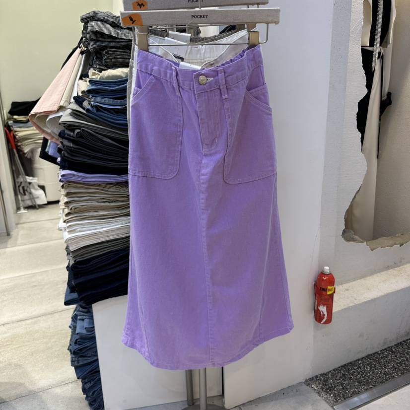 POCKET-Q東大門直郵女裝新款25春夏熱賣人氣推薦真品休閑長裙POCKET-Q長裙