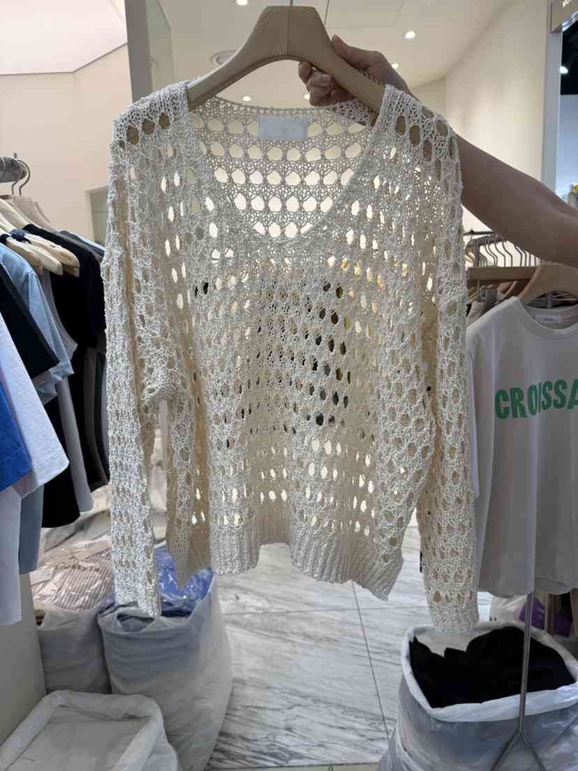 YIKHO STYLE韓國㊣直郵東大門代購女裝新品25春夏休閑針織衫YIKHO STYLE針織衫