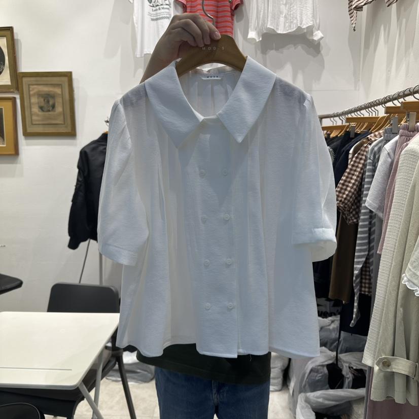MODS-Q東大門代購女士新品時尚推薦人氣真品襯衫蕾絲衫雙層MODS-Q襯衫/蕾絲衫