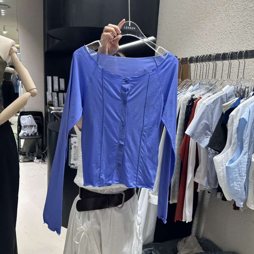 LESSEN東大門直郵女裝新品真品時尚休閑熱賣職業長袖T恤開衫LESSEN長袖T恤