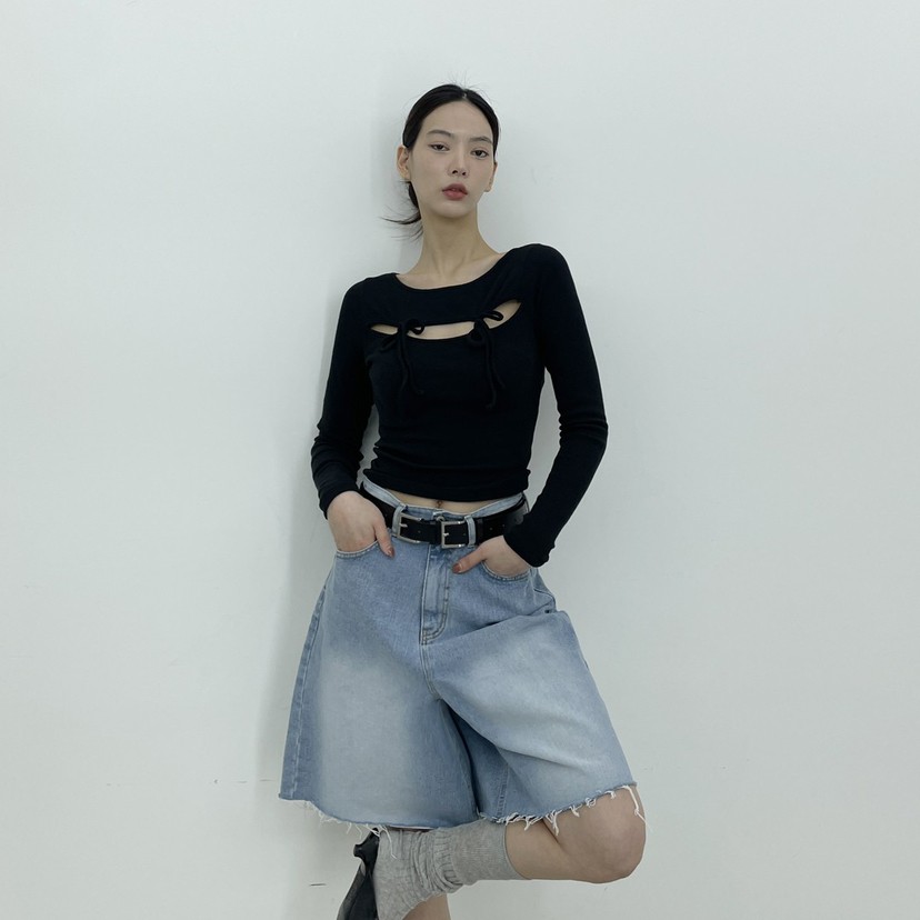 D2/A2韓國代購女裝新款人氣休閑25春夏職業推薦時尚長袖T恤D2/A2長袖T恤