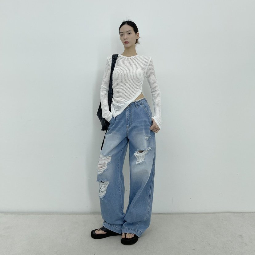 D2/A2東大門直郵女士新款人氣休閑推薦真品25春夏熱賣牛仔褲D2/A2牛仔褲