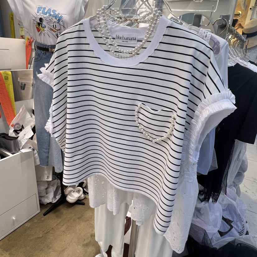 BLUE BANANA東大門代購女士新品25春夏人氣職業熱賣休閑T恤BLUE BANANAT恤