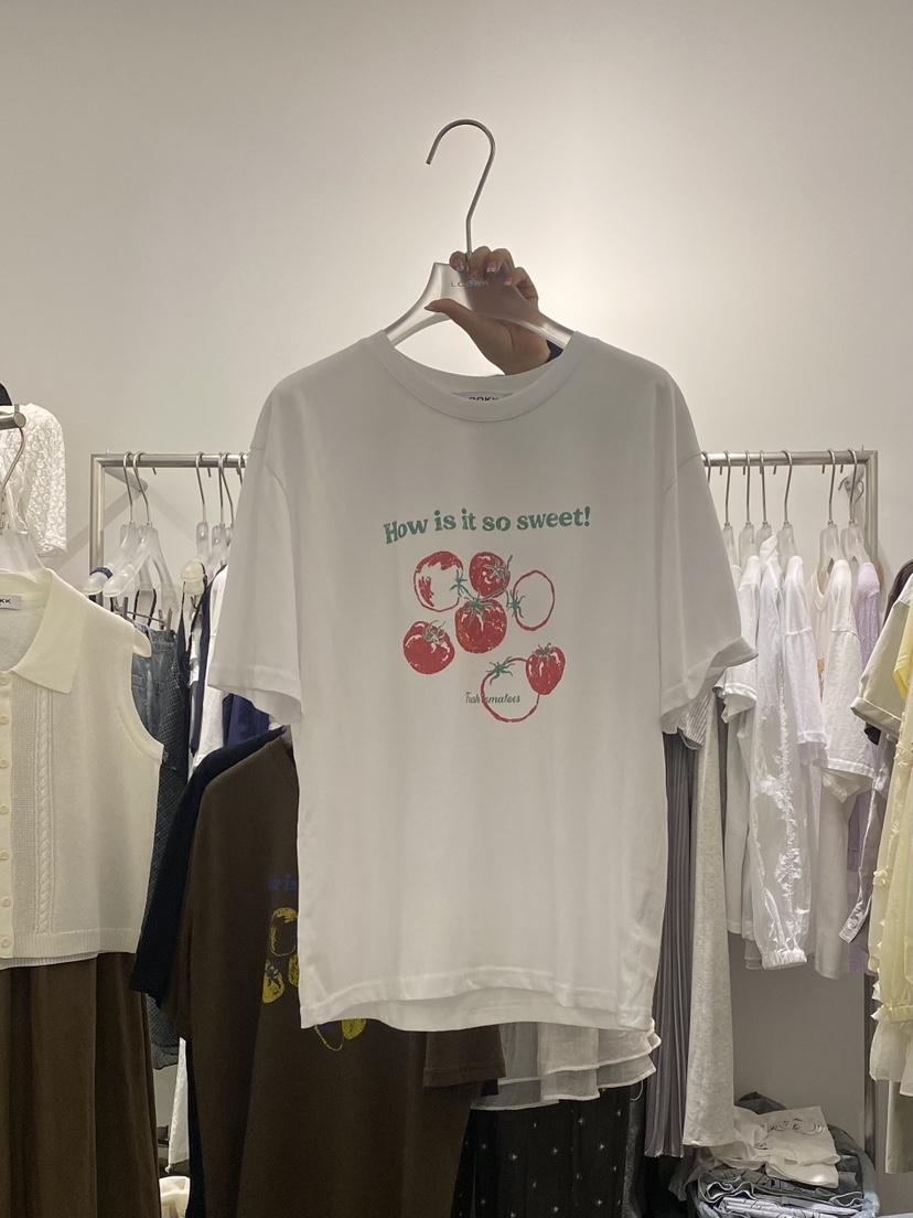 LOOKK韓國直郵女裝新品職業人氣真品推薦25春夏時尚休閑T恤LOOKKT恤