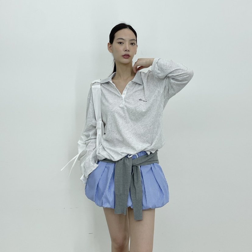 D2/A2韓國直郵女裝新款真品推薦25春夏休閑熱賣人氣長袖T恤D2/A2長袖T恤