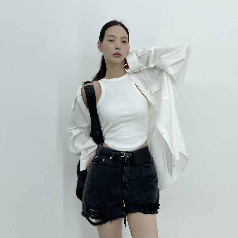 D2/A2東大門實拍女裝新品職業25春夏真品休閑短褲不含腰帶D2/A2短褲