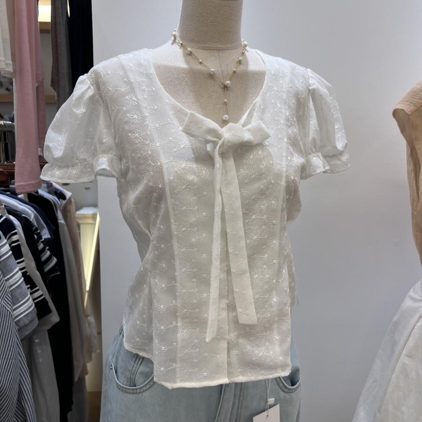 NEVER.1東大門實拍女裝新款真品人氣推薦25春夏襯衫蕾絲衫NEVER.1襯衫/蕾絲衫