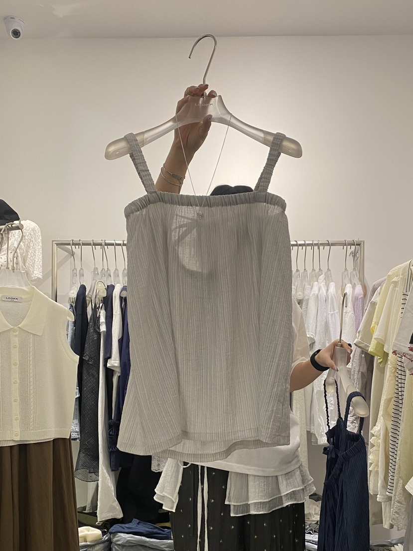 LOOKK韓國代購女裝新品25春夏真品人氣休閑時尚熱賣吊帶背心LOOKK吊帶/背心