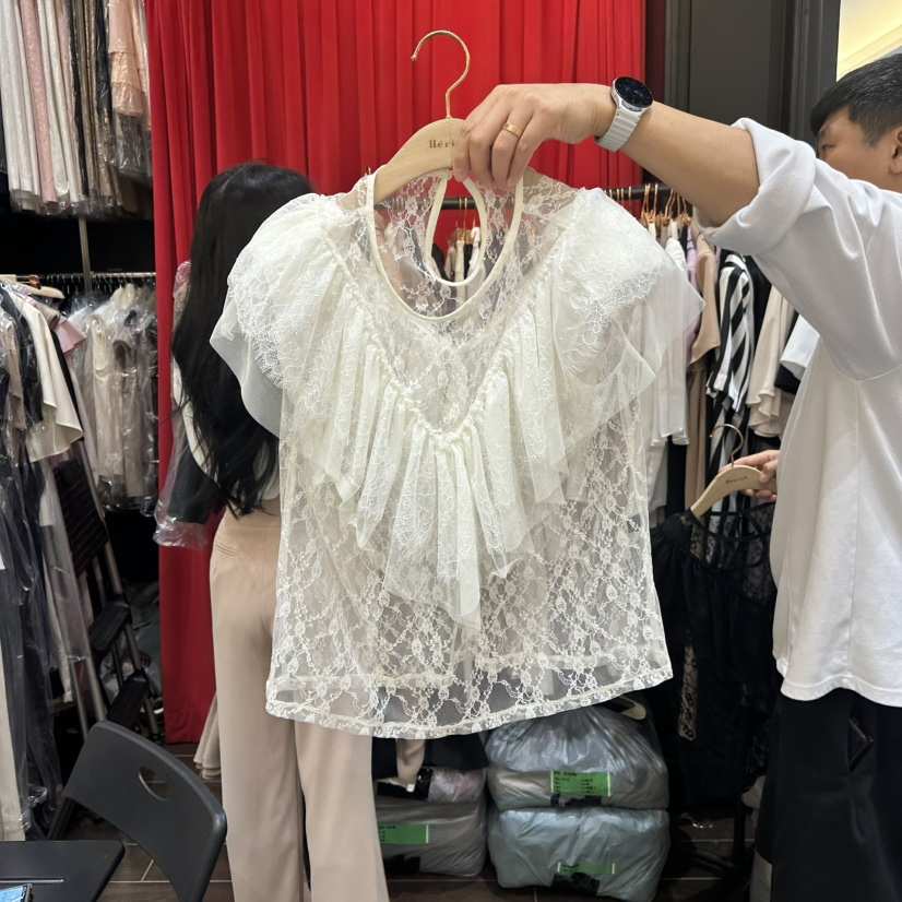 HERISH-HAUTE東大門實拍女士新款推薦休閑25春夏襯衫蕾絲衫HERISH-HAUTE襯衫/蕾絲衫