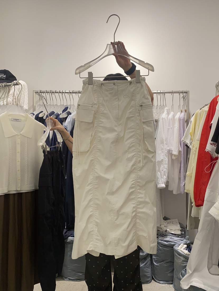 LOOKK韓國代購女士新品真品人氣熱賣職業休閑時尚推薦長裙拉鏈LOOKK長裙