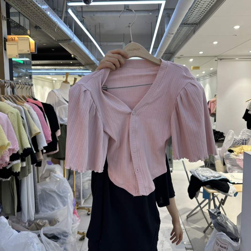 SAGE BRUSH東大門實拍女裝新品真品熱賣時尚襯衫蕾絲衫喇叭SAGE BRUSH襯衫/蕾絲衫