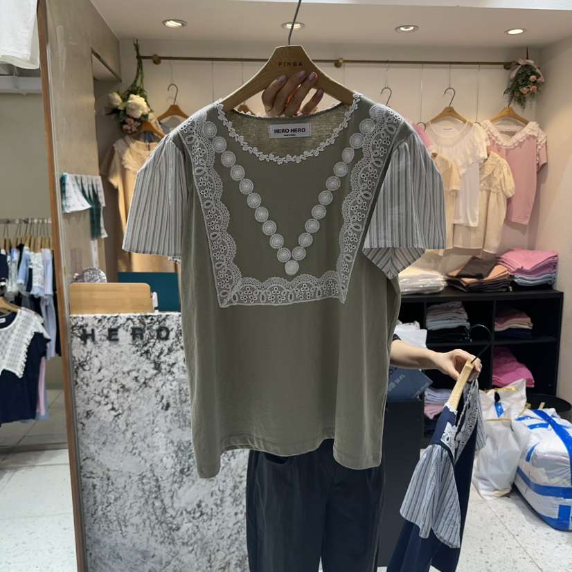HERO韓國代購女裝新品熱賣25春夏人氣休閑職業時尚真品推薦T恤HEROT恤