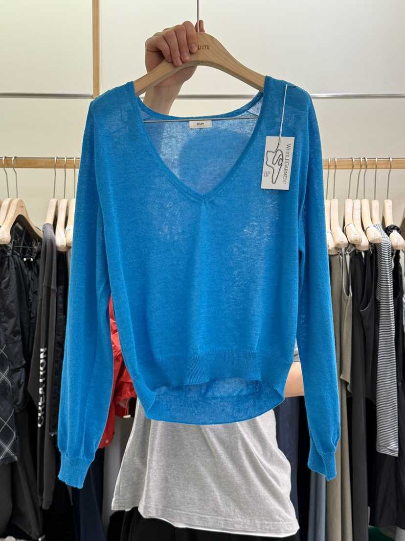 EUM直郵韓國代購㊣女裝新品熱賣時尚休閑人氣推薦25春夏針織衫EUM針織衫