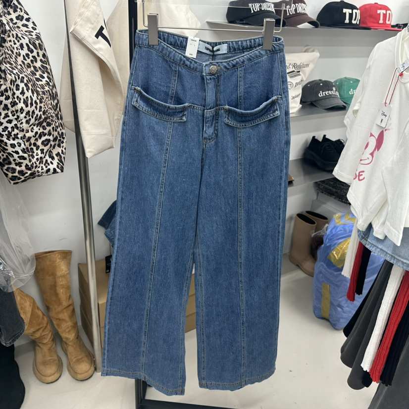TOPDRESSING韓國直郵㊣女裝新款時尚推薦人氣25春夏熱賣牛仔褲TOPDRESSING牛仔褲