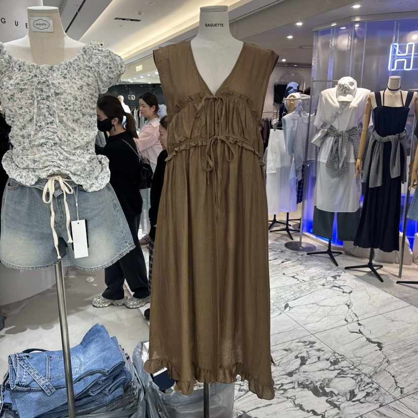 BAGUETTE直郵韓國代購㊣女裝新款休閑時尚熱賣推薦25春夏連衣裙BAGUETTE連衣裙