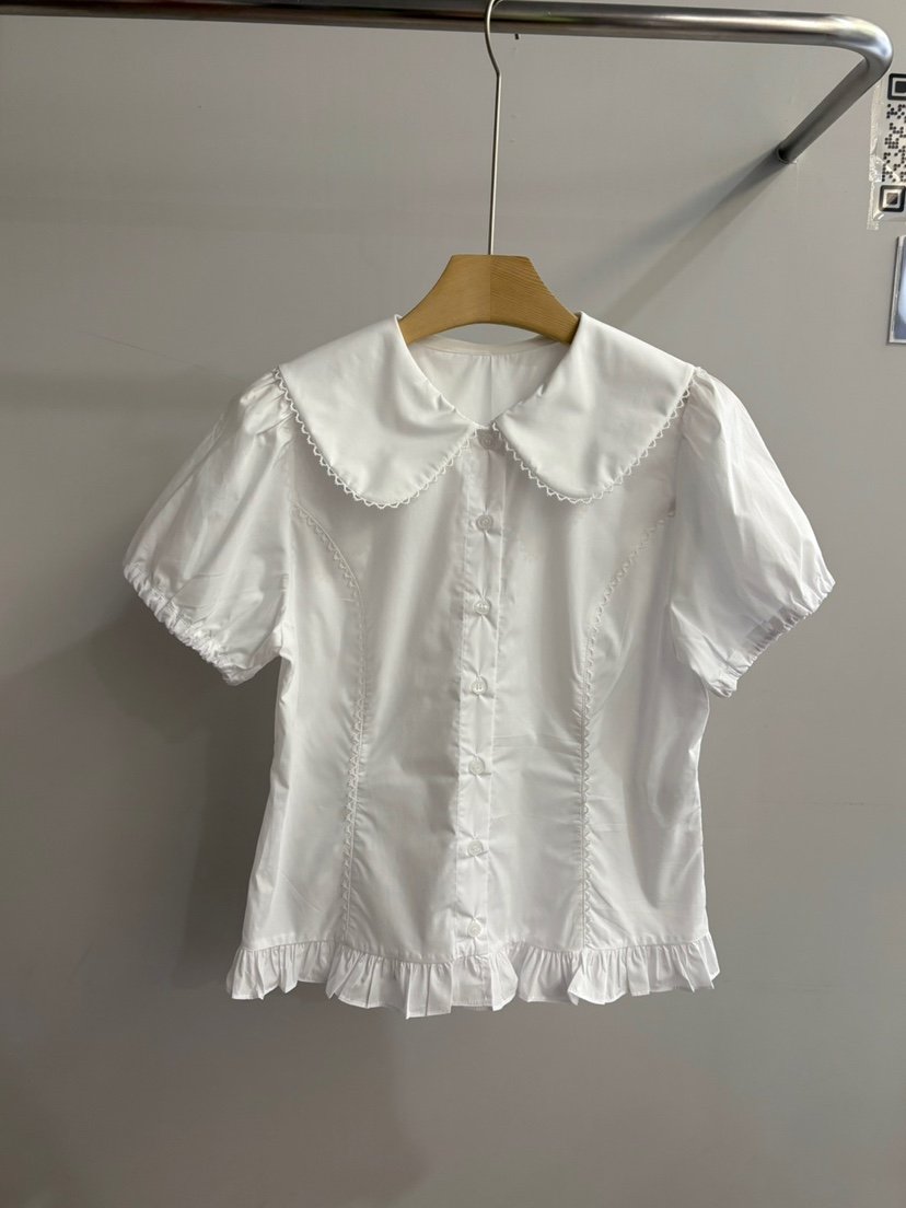 ARCHIVE-P韓國直郵女士新品25春夏推薦人氣休閑襯衫蕾絲衫ARCHIVE-P襯衫/蕾絲衫