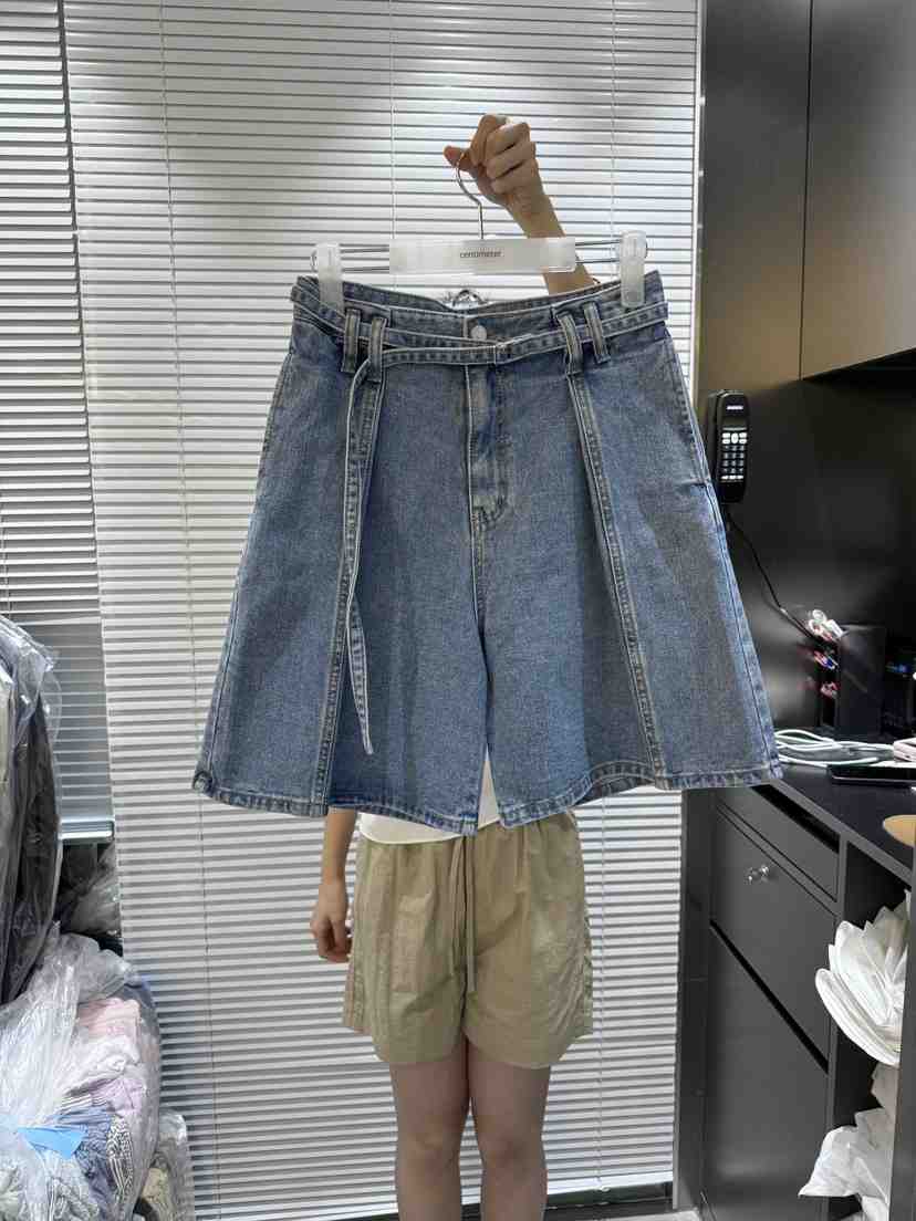 CM韓國直郵㊣女裝新品熱賣休閑時尚人氣推薦25春夏短褲腰帶CM短褲