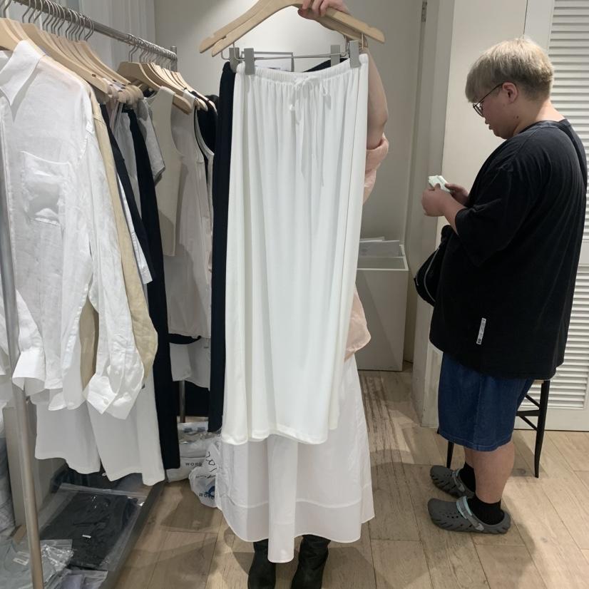 MONIQUE直郵韓國代購㊣女裝新品休閑熱賣推薦半身裙中短裙喇叭MONIQUE半身裙/中短裙