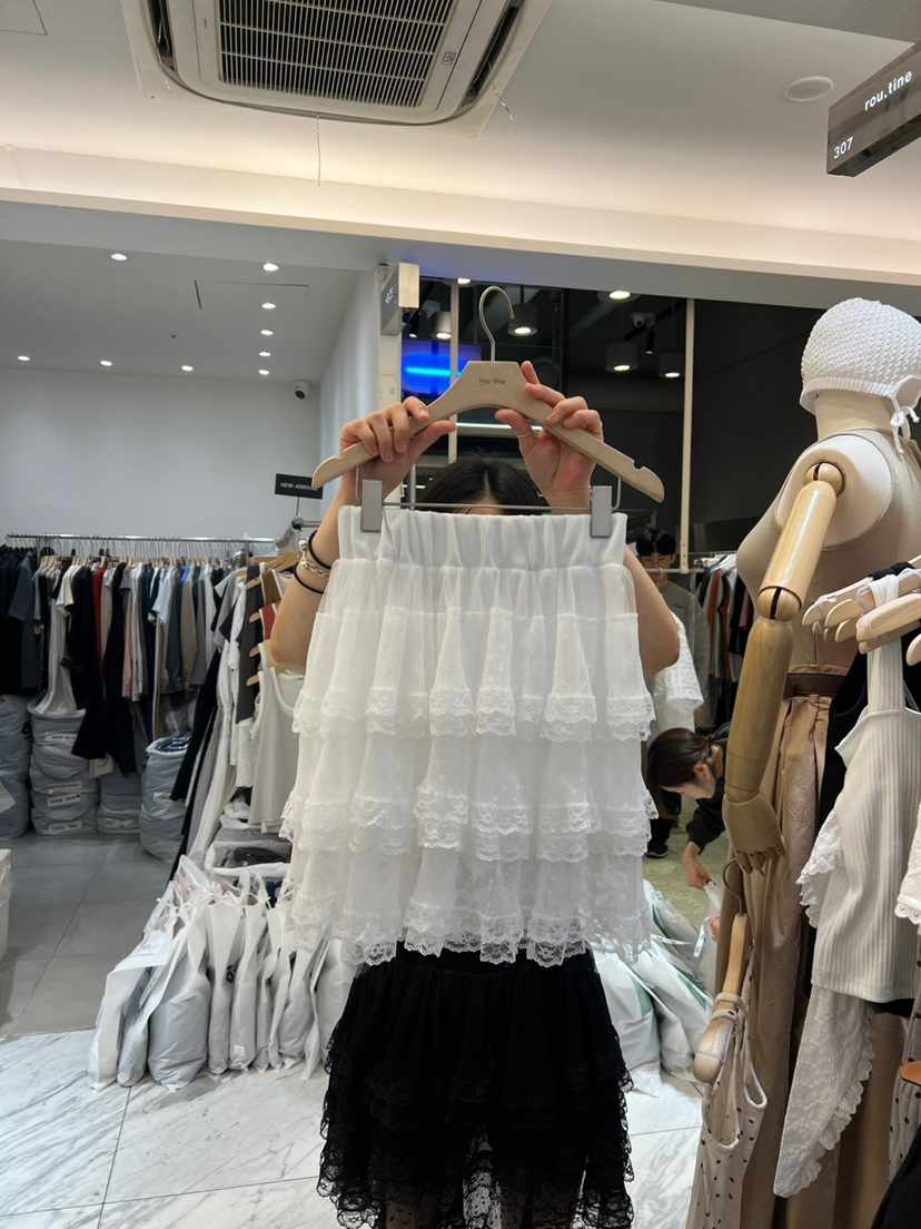 ROU.TINE韓國直郵㊣東大門實拍女裝新品人氣熱賣休閑時尚短裙ROU.TINE短裙