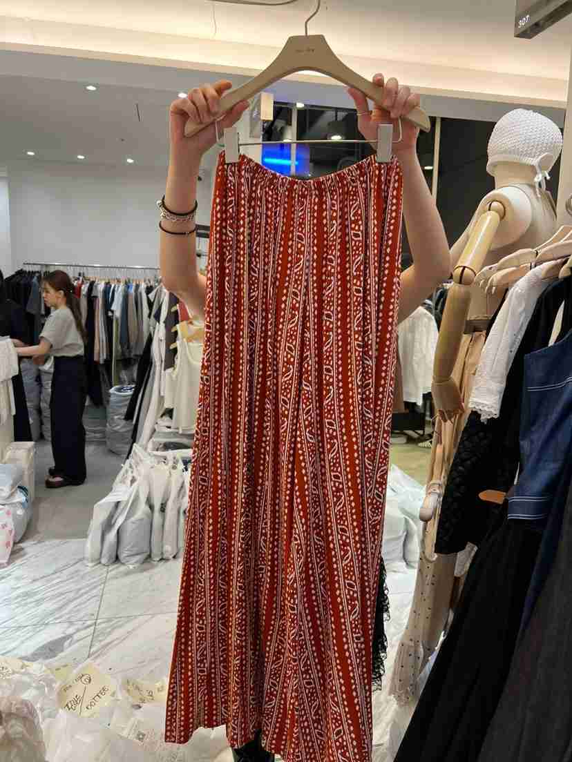ROU.TINE韓國直郵㊣女裝新品25春夏休閑人氣時尚熱賣休閑褲ROU.TINE休閑褲