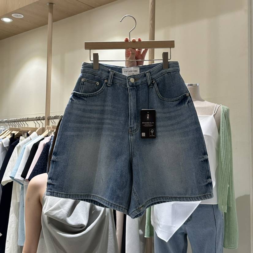 VINTAGE VIBE韓國㊣直郵東大門代購女裝新品熱賣推薦短褲亞麻VINTAGE VIBE短褲