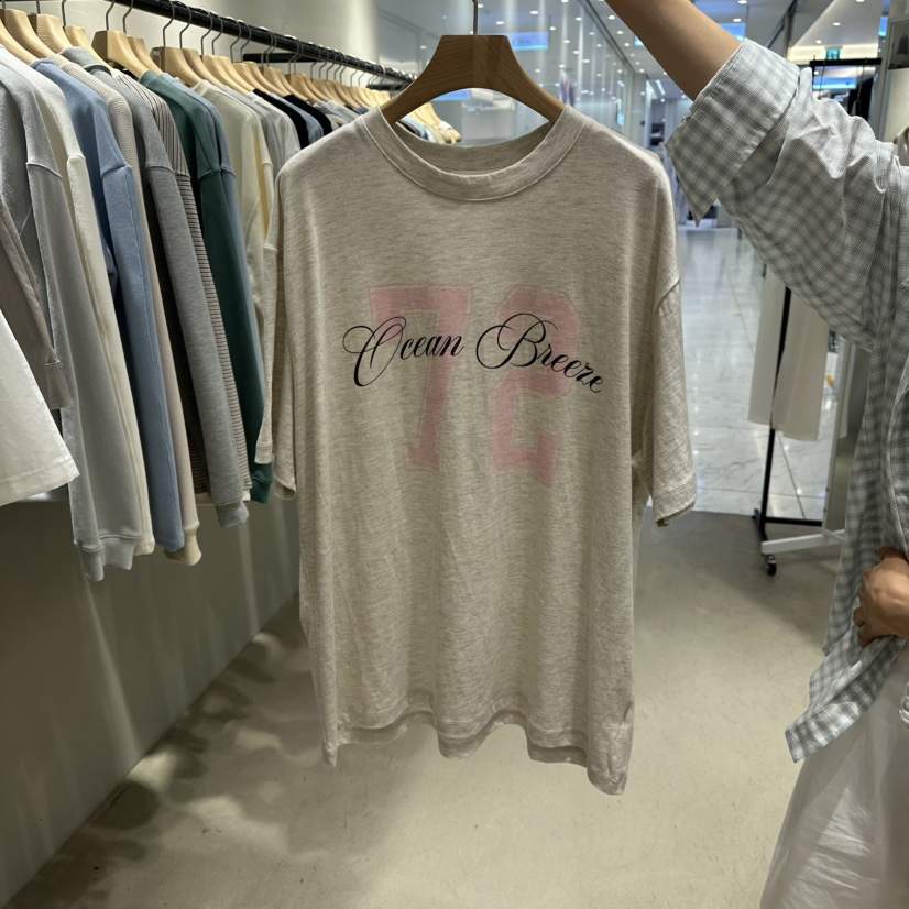 BOUTIQUE SEOUL-P韓國直郵㊣女裝新品休閑熱賣25春夏人氣T恤But ton/BOUTIQUE SEOULT恤