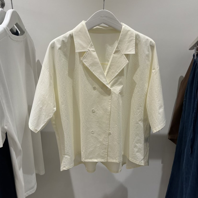 HELVETICA韓國直郵㊣女裝新品人氣時尚推薦熱賣休閑襯衫蕾絲衫HELVETICA襯衫/蕾絲衫