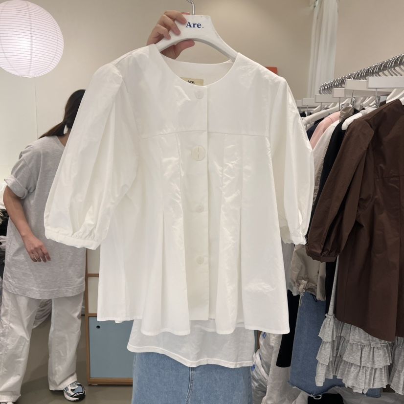 ARE韓國㊣直郵東大門代購女裝新款人氣熱賣25春夏襯衫蕾絲衫ARE YOU/ARE襯衫/蕾絲衫