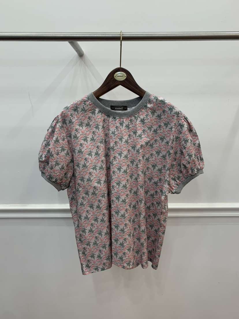 CAMEL-P直郵韓國代購㊣女裝新品25春夏T恤Came_l 家T恤