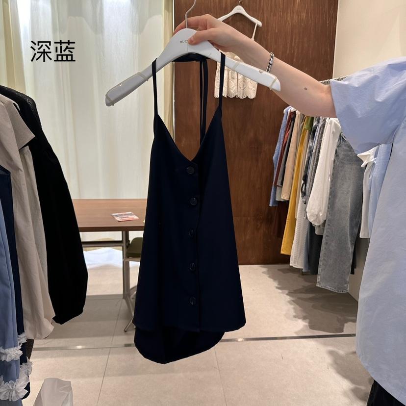 BUCKLE韓國直郵㊣東大門實拍女裝新品時尚休閑推薦吊帶背心BUCKLE吊帶/背心