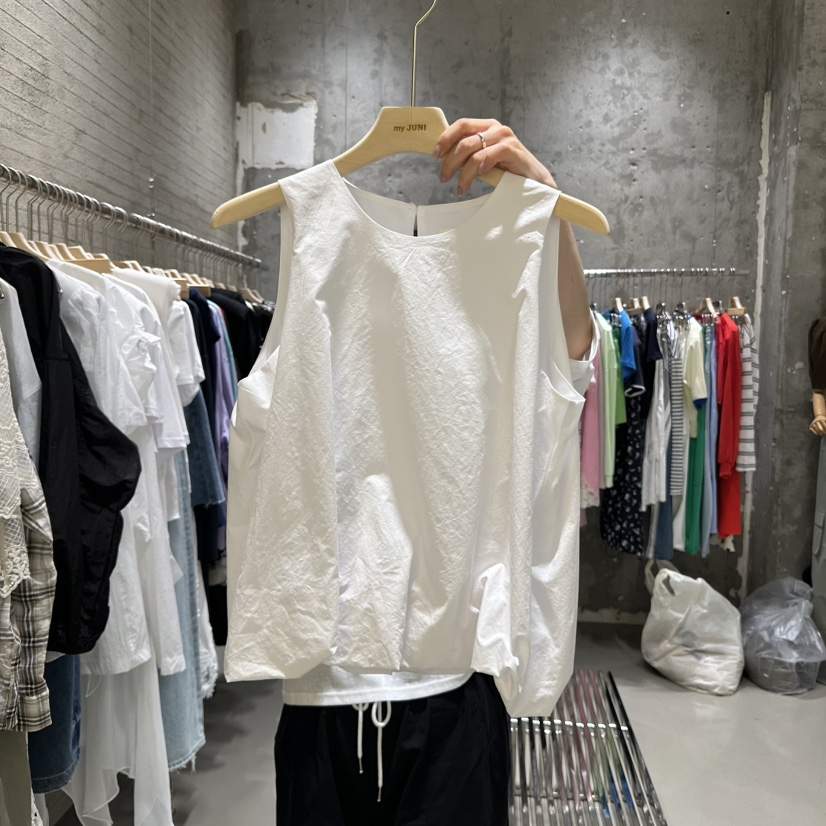 JUNI韓國直郵㊣東大門實拍女裝新品25春夏人氣熱賣吊帶背心my juni吊帶/背心