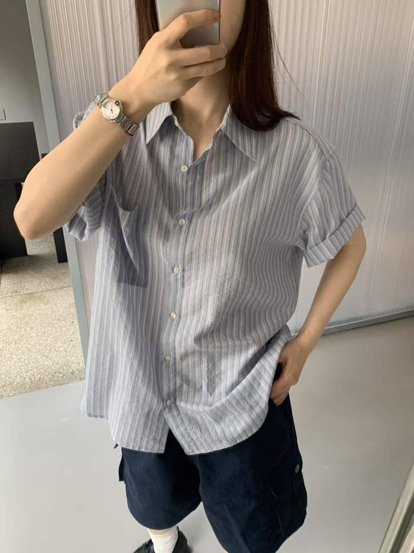 TAF韓國直郵㊣東大門實拍女裝新款人氣休閑推薦時尚襯衫蕾絲衫TAF襯衫/蕾絲衫