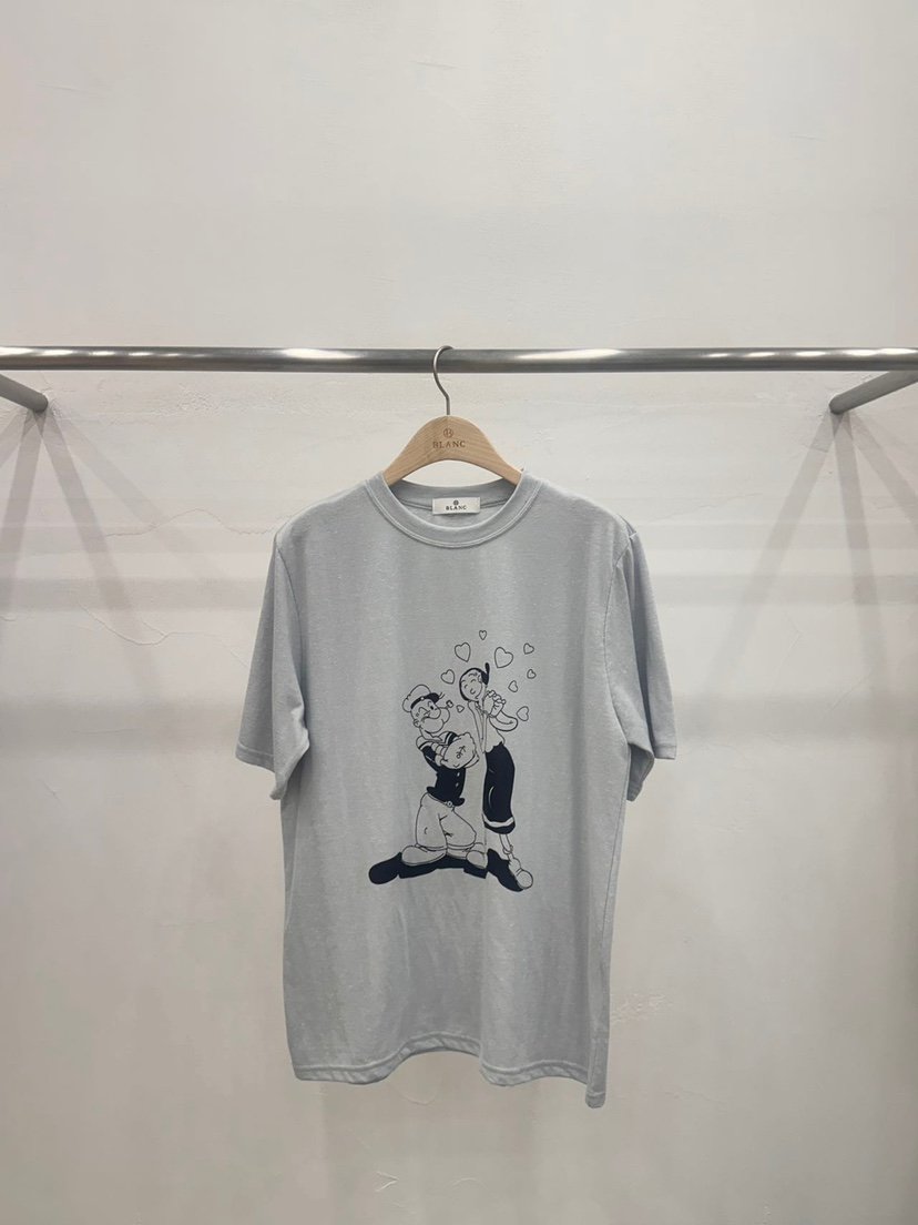 BLANC-A韓國直郵㊣東大門實拍女裝新品人氣時尚T恤大力水手BLANC-AT恤