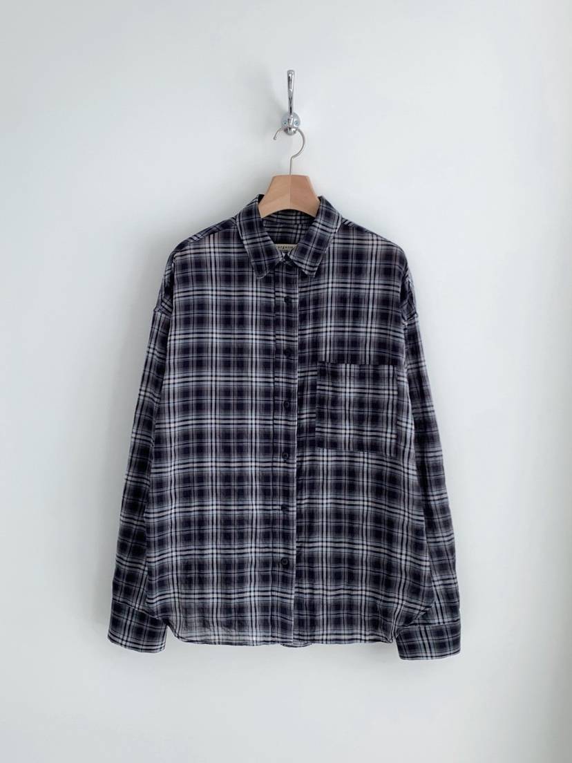 COURGETTE韓國㊣直郵東大門代購女裝新品25春夏襯衫蕾絲衫格子COURGETTE襯衫/蕾絲衫
