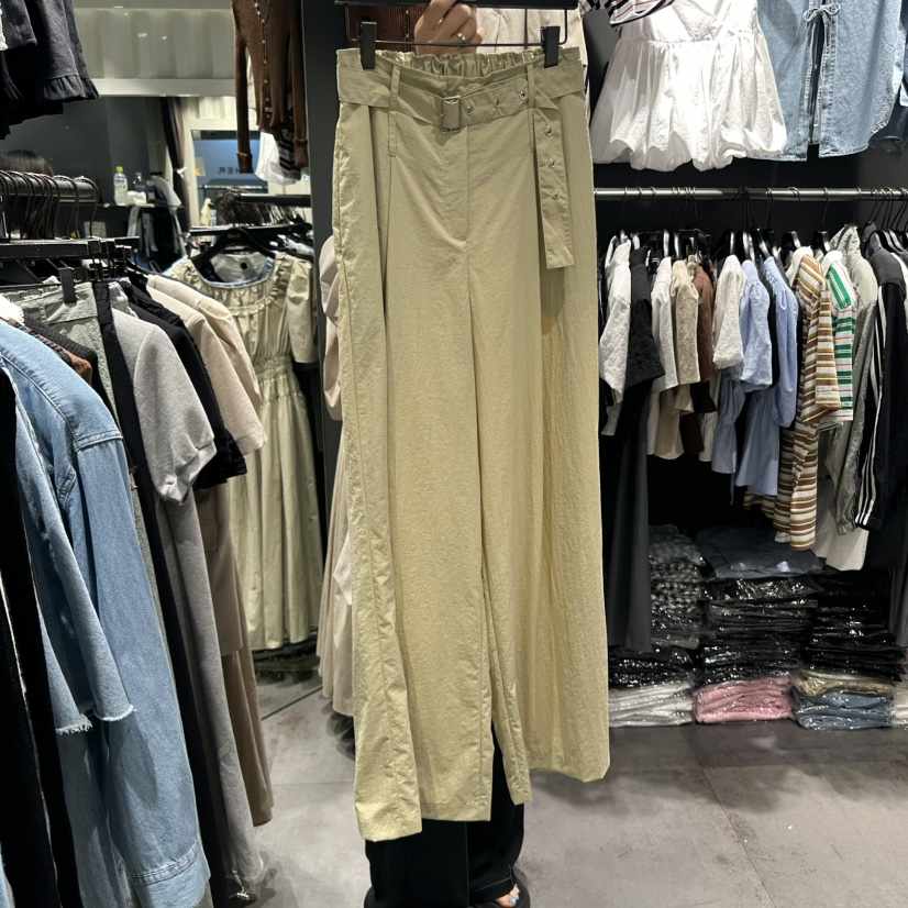 STAR-L韓國直郵㊣東大門實拍女裝新品推薦熱賣休閑褲含腰帶STAR-L休閑褲