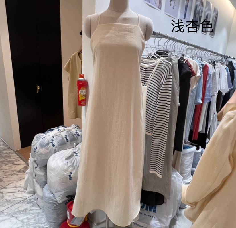 THE REST韓國直郵㊣女裝新款人氣時尚25春夏休閑連衣裙亞麻THE REST/UNNOEUD連衣裙