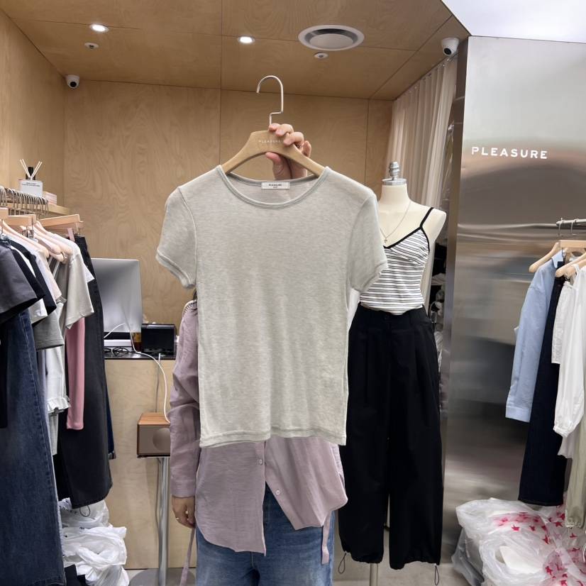 PLEASURE直郵韓國代購㊣女裝新品人氣熱賣時尚推薦25春夏T恤PLEASURET恤