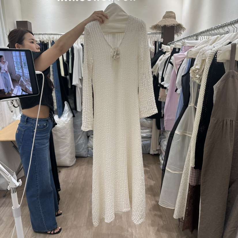 HANSUNGHYUN韓國㊣直郵東大門代購女裝新品人氣推薦時尚連衣裙HANSUNGHYUN連衣裙