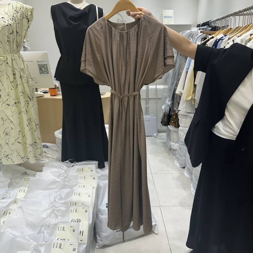 EN.U韓國直郵㊣東大門實拍女裝新品推薦熱賣休閑時尚連衣裙EN.U連衣裙