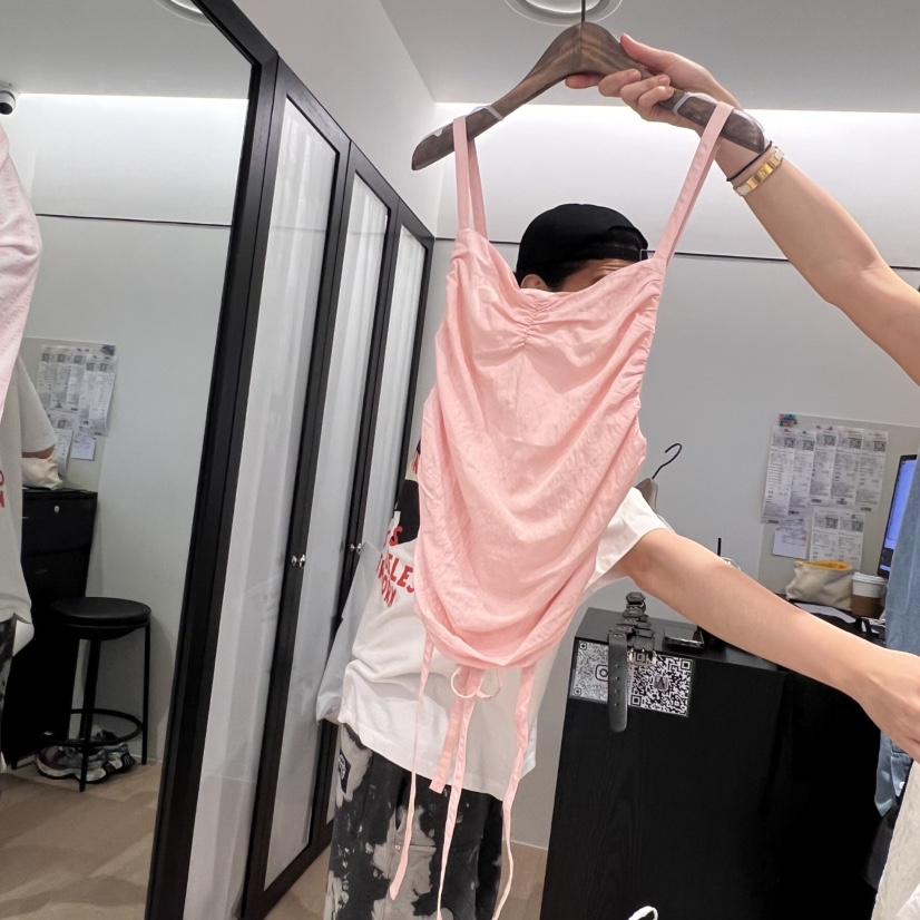 LOVE PULL韓國㊣直郵東大門代購女裝新品休閑熱賣吊帶背心LOVE PULL吊帶/背心