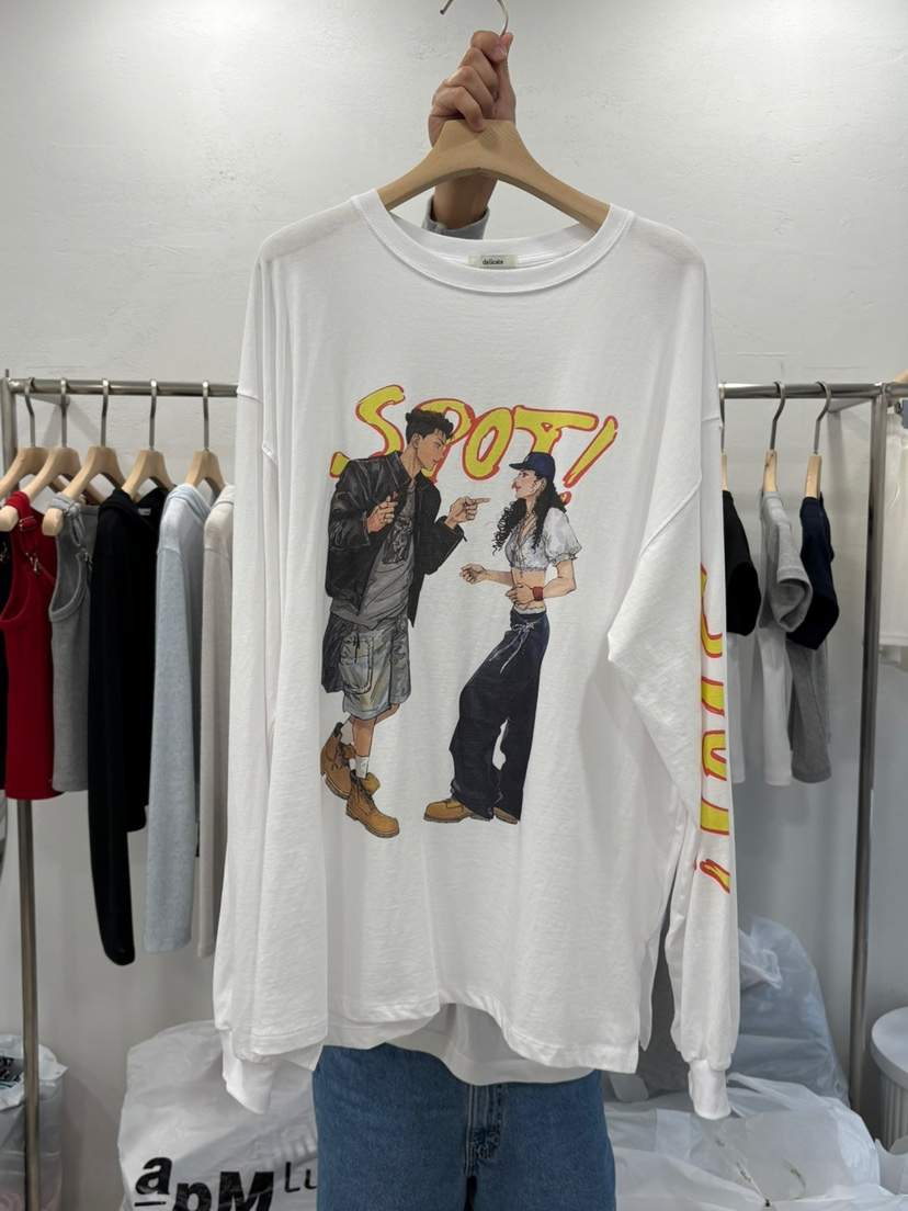 DELICATE韓國㊣直郵東大門代購女裝新品推薦時尚25春夏長袖T恤DELICATE長袖T恤