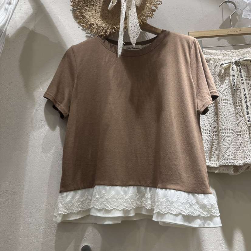 HOLYBANANA直郵韓國代購㊣女裝新款25春夏休閑人氣時尚推薦T恤groovy.H/HOLYBANANAT恤
