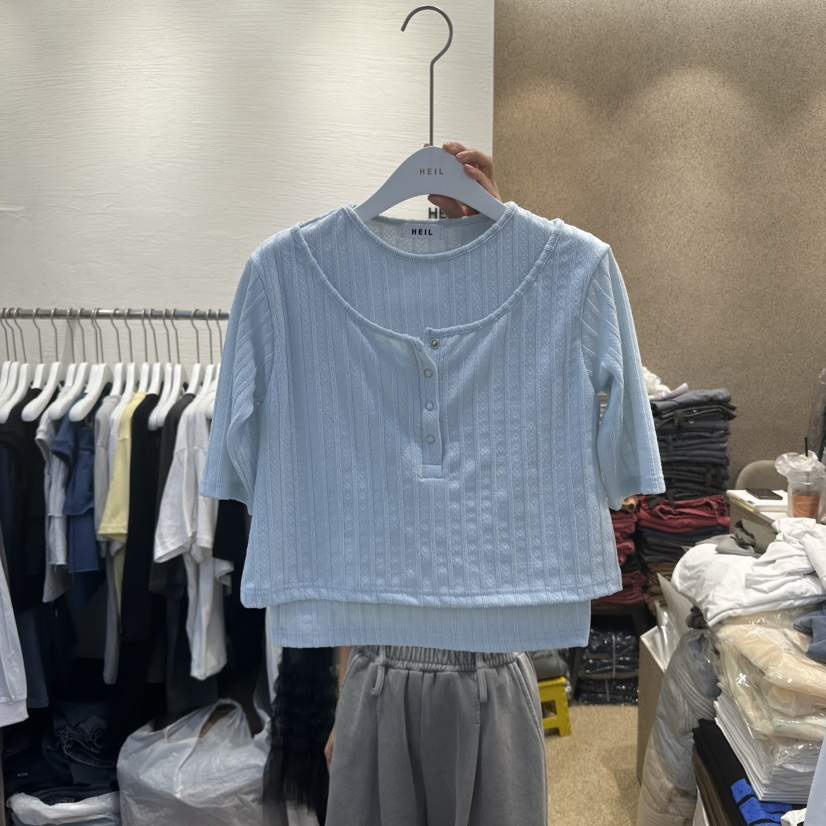 HEIL直郵韓國代購㊣女裝新品25春夏人氣時尚推薦熱賣休閑T恤HEILT恤