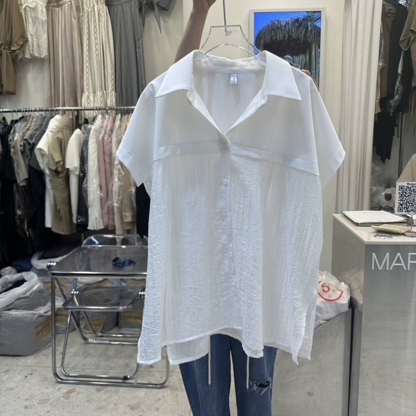 MARIGOLD韓國㊣直郵東大門代購女裝新品推薦休閑襯衫蕾絲衫MARIGOLD襯衫/蕾絲衫