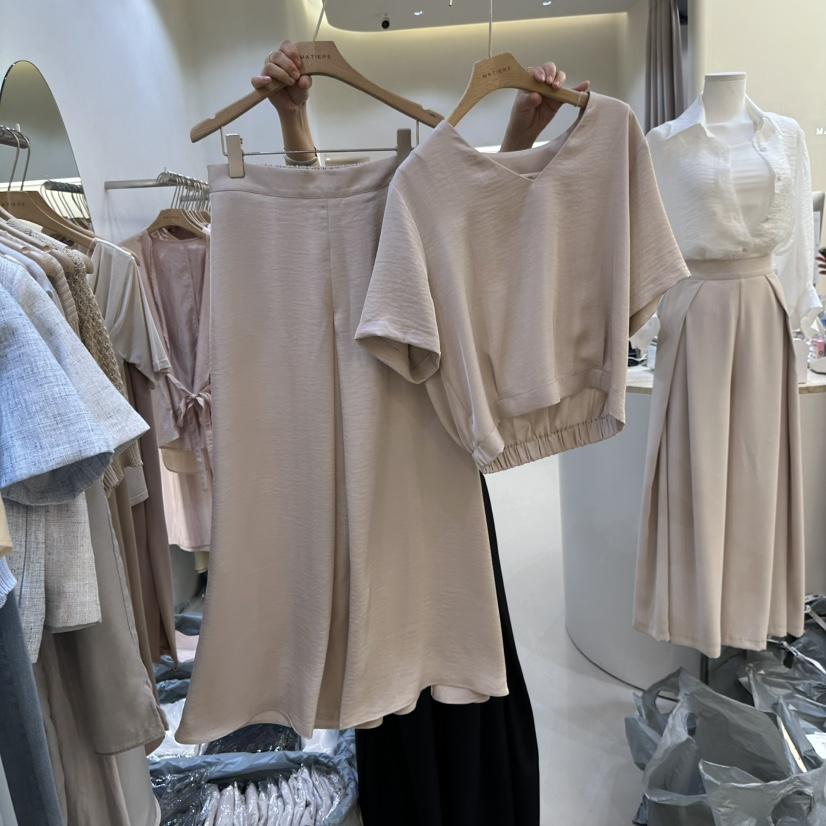 MATIERE韓國㊣直郵東大門代購女裝新品休閑熱賣25春夏推薦套裝MATIERE套裝