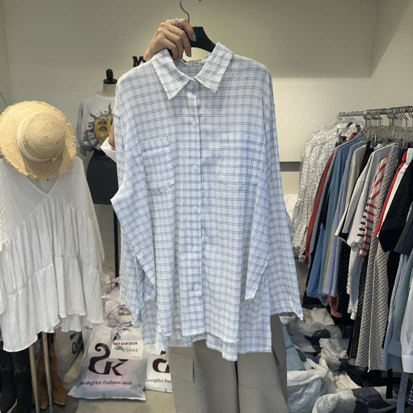 MORAN韓國直郵㊣東大門實拍女裝新品人氣25春夏時尚襯衫蕾絲衫MORAN/MOSCO襯衫/蕾絲衫