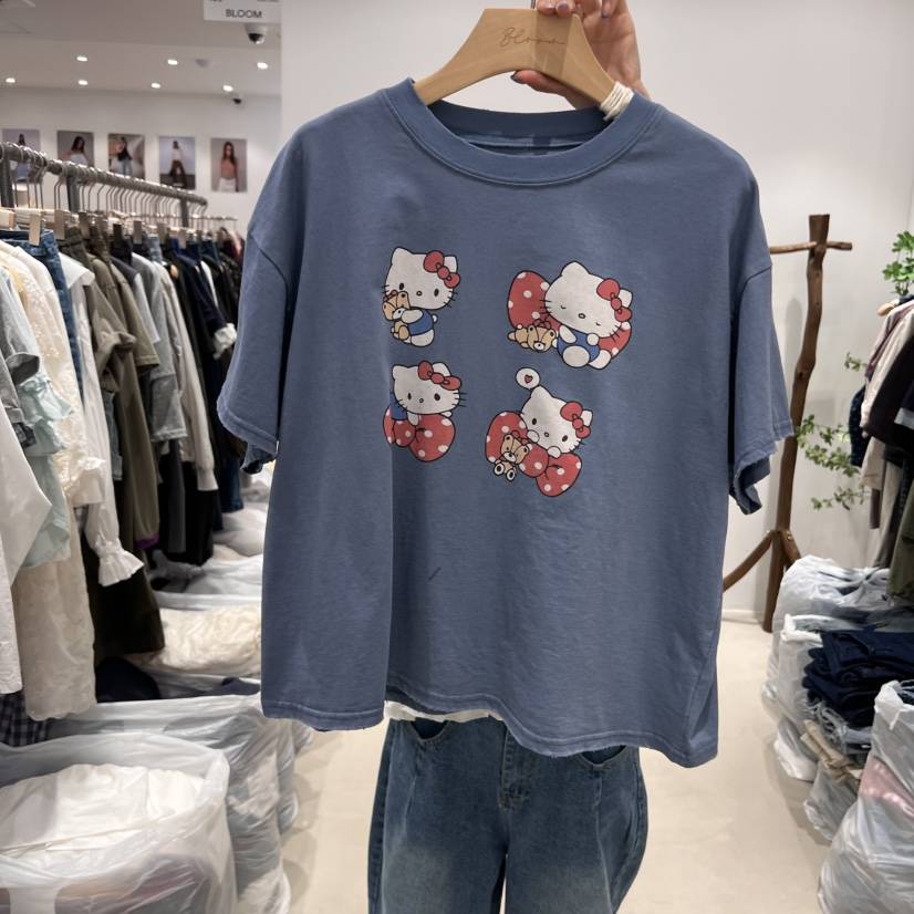 BLOOM韓國㊣直郵東大門代購女裝新品休閑時尚推薦25春夏T恤BLOOM-ST恤